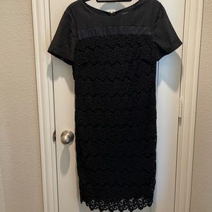 Black knee length dress